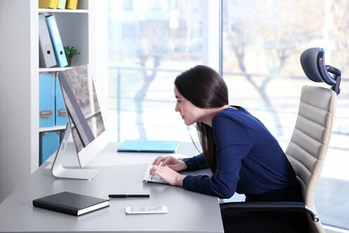 To avoid back pain during sedentary office work, it is necessary to take breaks